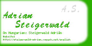 adrian steigerwald business card
